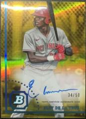 Elly De LA Cruz [Gold] #CPA-ED Baseball Cards 2022 Bowman Heritage Chrome Prospect Autographs Prices
