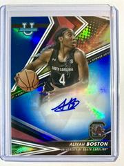 Aliyah Boston [Blue] #BOA-ABO Basketball Cards 2022 Bowman University Best of Autographs Prices