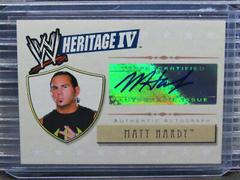Matt Hardy Wrestling Cards 2008 Topps Heritage IV WWE Autographs Prices
