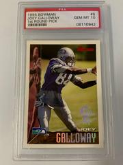 Joey Galloway [1st Round Pick] #8 Football Cards 1995 Bowman Prices