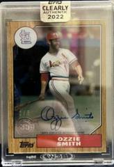 Ozzie Smith [Orange] #87TBA-OS Baseball Cards 2022 Topps Clearly Authentic 1987 Autographs Prices