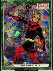 Adam Warlock [Green Crackle] Marvel 2023 Upper Deck Platinum Prices