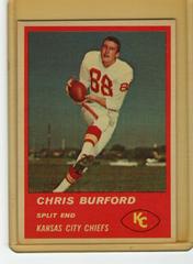 Chris Burford Football Cards 1963 Fleer Prices