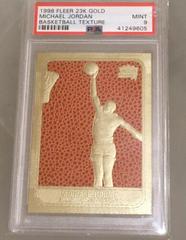 Michael Jordan [Basketball Texture] Basketball Cards 1998 Fleer 23KT Gold Prices