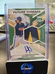 Hedbert Perez Baseball Cards 2022 Panini Elite Extra Edition Future Threads Signatures Prices