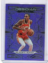 Dejounte Murray [Purple Flood] #102 Basketball Cards 2022 Panini Obsidian Prices