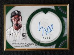 Luis Robert [Emerald] Baseball Cards 2022 Topps Transcendent Collection Image Variations Autographs Prices
