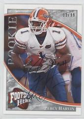 Percy Harvin [Autograph Silver] #111 Football Cards 2009 Upper Deck Heroes Prices