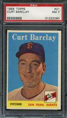 Curt Barclay #21 Baseball Cards 1958 Topps Prices