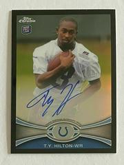 T.Y. Hilton [Autograph Black Refractor] #168 Football Cards 2012 Topps Chrome Prices
