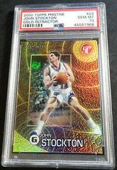John Stockton Gold Refractor Basketball Cards 2002 Topps Pristine Prices