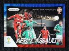 Cristiano Ronaldo [Blue & Red Wave Prizm] Soccer Cards 2014 Panini Prizm World Cup Aerial Assault Prices