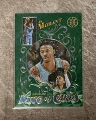Ja Morant [Emerald] #17 Basketball Cards 2021 Panini Illusions King of Cards Prices