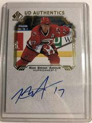 Rod Brind`Amour Hockey Cards 2021 SP Authentic UD Autographs Prices