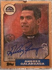 Andres Galarraga Baseball Cards 2017 Topps 1987 Autographs Prices