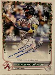 Ronald Acuna Jr. #WHA-RA Baseball Cards 2022 Topps Holiday Autographs Prices