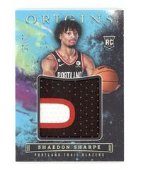 Shaedon Sharpe [Turquoise] #37 Basketball Cards 2022 Panini Origins Prices