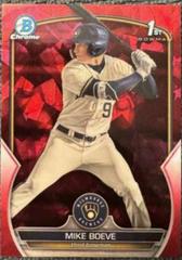 Mike Boeve [Red Sapphire] #BDC-192 Baseball Cards 2023 Bowman Draft Chrome Sapphire Prices