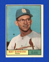 Ray Sadecki #32 Baseball Cards 1961 Topps Prices