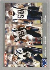 Tedy Bruschi, Roman Phifer, Mike Vrabel [Silver] Football Cards 2004 Topps Total Prices