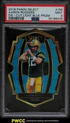 Aaron Rodgers [Light Blue Prizm Die-Cut] #156 Football Cards 2018 Panini Select Prices