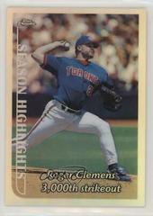 Roger Clemens [Refractor] #203 Baseball Cards 1999 Topps Chrome Prices