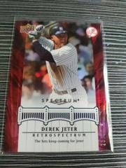Derek Jeter [Red] #DJ88 Baseball Cards 2008 Upper Deck Spectrum Jeter Retrospectrum Prices