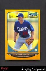 Corey Seager [Gold Refractor] #290 Baseball Cards 2013 Bowman Chrome Mini Prices