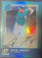 Ketel Marte [Aqua] #RR-KT Baseball Cards 2016 Panini Donruss Optic Rated Rookies Signatures Prices