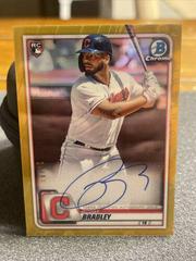 Bobby Bradley [Gold Refractor] #CRA-BB Baseball Cards 2020 Bowman Chrome Rookie Autographs Prices