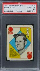Eddie Joost #15 Baseball Cards 1951 Topps Blue Back Prices