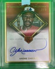 Andre Dawson [Ruby] #HAFA-ADW Baseball Cards 2023 Topps Gilded Collection Gold Framed Hall of Famers Autographs Prices