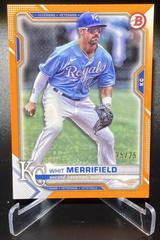 Whit Merrifield [Orange] #1 Baseball Cards 2021 Bowman Prices