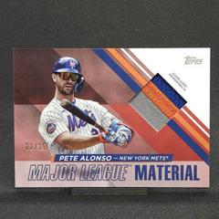 Pete Alonso [Gold] #MLM-PA Baseball Cards 2024 Topps Major League Material Prices