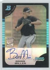 Brian Miller [Autograph Refractor] #339 Baseball Cards 2005 Bowman Chrome Prices