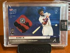 Ronald Acuna Jr. [Sock Relic] #HRD-20A Baseball Cards 2019 Topps Now Home Run Derby Prices