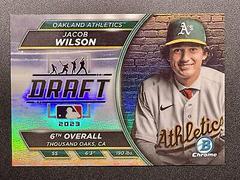 Jacob Wilson Baseball Cards 2023 Bowman Draft Night Prices
