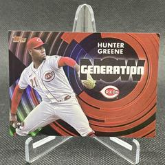 Hunter Greene [Black] #GN-64 Baseball Cards 2022 Topps Update Generation Now Prices