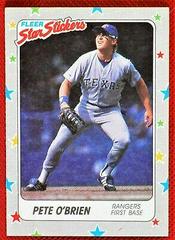 Pete O`Brien #67 Baseball Cards 1988 Fleer Star Stickers Prices