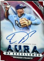 Wander Franco [Red] Baseball Cards 2022 Topps Finest Aura of Excellence Autographs Prices
