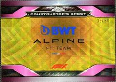 BWT Alpine F1 Team [Gold Wave Refractor] #CC-ALP Racing Cards 2023 Topps Chrome Formula 1 Constructor’s Crest Prices