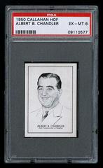 Albert B. Chandler Baseball Cards 1950 Callahan Hall of Fame Prices