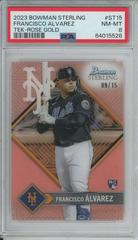 Francisco Alvarez [Rose Gold] #ST-15 Baseball Cards 2023 Bowman Sterling Tek Prices