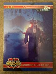 Undertaker Defeats John Cena [Blue] Wrestling Cards 2019 Topps WWE Road to Wrestlemania Prices