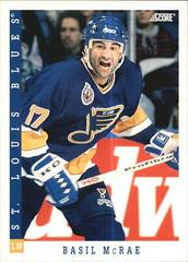 Basil McRae #436 Hockey Cards 1993 Score Prices