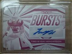 TreVeyon Henderson #VB-TH1 Football Cards 2023 Leaf Vivid Autographs Bursts Prices