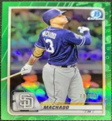 Manny Machado [Green Refractor] #2 Baseball Cards 2020 Bowman Chrome Prices