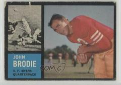 John Brodie Football Cards 1962 Topps Prices