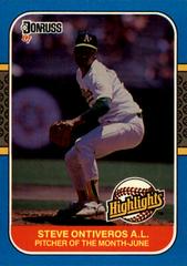 Steve Ontiveros Baseball Cards 1987 Donruss Highlights Prices