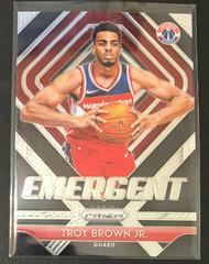 Troy Brown Jr. Basketball Cards 2018 Panini Prizm Emergent Prices